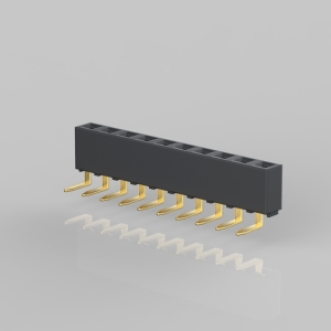 F194-RG_-D030-XX - 2.54 Female Header 90°單排 - Cherng Weei Technology Corp. 
