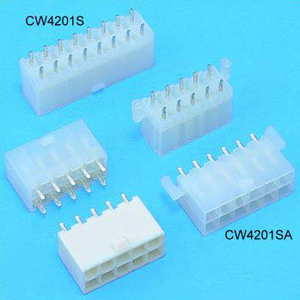 0.165"(4.20mm) Pitch Power Dual Row Connectors Wafer