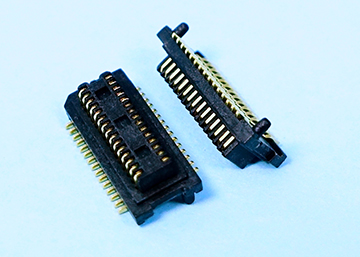 0.50mm(0.0197") Pitch Board To Board Male Connector  SMT Type H=2.4mm,Pegs ,CAP