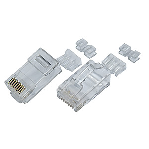 P8-027-3 - 8P8C-F 2 Layers, with load bar 0.6mm and divider Arc Latch - Plug Master Industrial Co., Ltd.