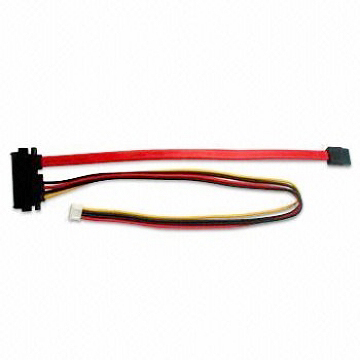 SATA and Power Cable with Four-pin Feature and Pitch 2.0 Housing