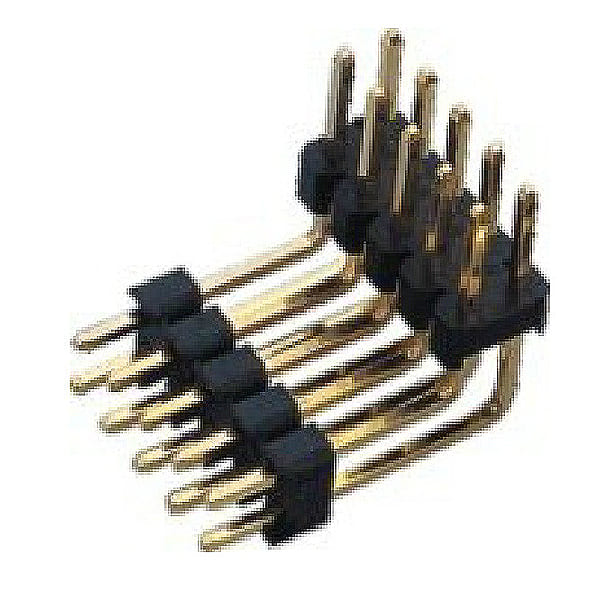 E22 - Pin Header Single & Dual Row Dual Body Right Angle DIP TYPE (Dual Row: 1.27*1.27mm) - Unicorn Electronics Components Co., Ltd.